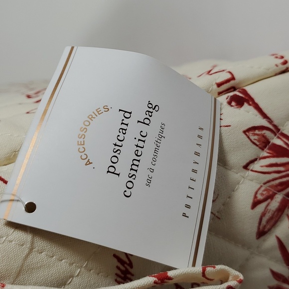 PotteryBarn Postcard Cosmetic Bag - Picture 2 of 6